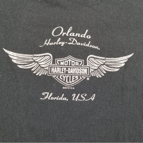▫️Harley Davidson Black Eagle Long Sleeve Tee Shirt Women's 1X - Picture 2 of 6